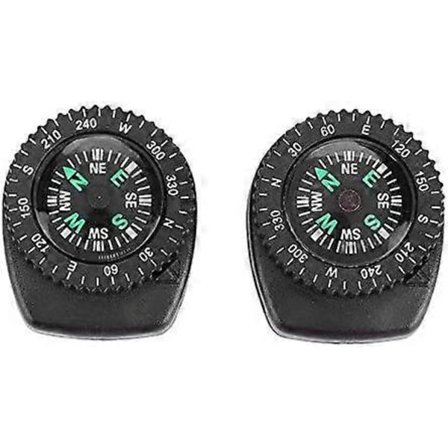2 stk. håndledskompas, bærbar navigationskompas med urrem vandtæt kompas til camping, sejlsport