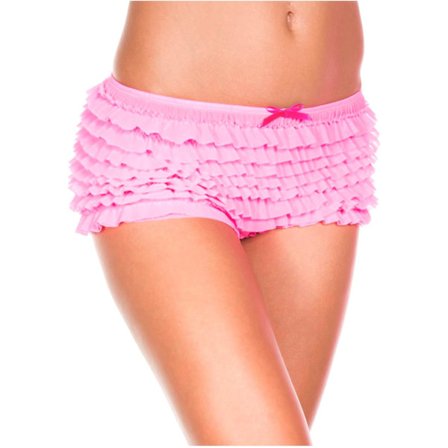 ic Legs Naisten Pehmeä Rypytetty Tanga Neon Pink Yksi Koko
