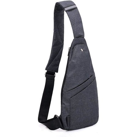 Anti-Thief Crossbody Personlig Pocket Sling Bag Lättvikts ryggsäck med bröstaxel för vandring