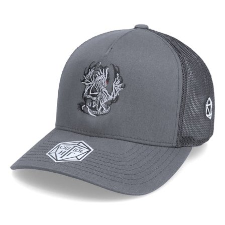 Critiql Hit - Grå trucker Caps - Blackest D20 Dark Grey Trucker @ Hatstore