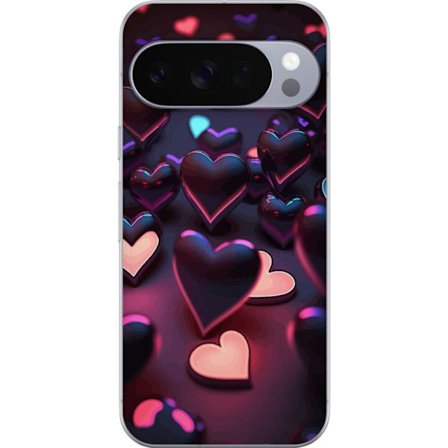 Yhteensopiva Puhelinkuori Google Google Pixel 10 Pro KeskiyönSydämet