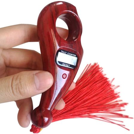 Digital Fingerräknare med Buddha-Pärlor Elektronisk Display