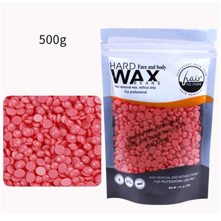 Hairless Voksbønner 500g Hardvoksperler Rose Formel Papirløs