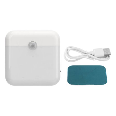 Rörelsesensor Dimbar Nattlampa Två Färger Sänglampa Induktion Lampa för Sovrum Skåp Garderob Trapphus