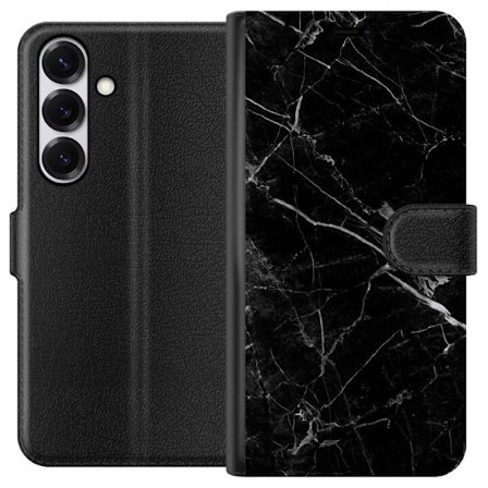Yhteensopiva Lompakkokotelo Samsung Galaxy S25 Musta Marmori