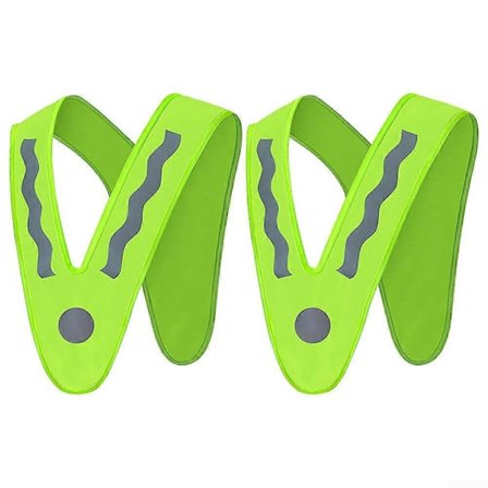 Heijastavat varusteet lapsille - 2 kevyttä turvaliiviä aktiiviseen ulkokäyttöön, kestävät ja kirkkaanväriset (FMY)