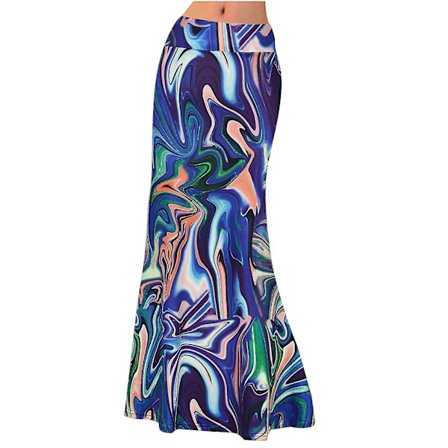 Naisten hameet Naisten muoti Rento Mukava Korkea vyötärö Joustava kietoutuva lonkkamidi-hame