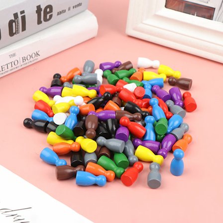 100 ST Diameter Bondbonde Träpjäser Schackbräde Speltillbehör (FQ)