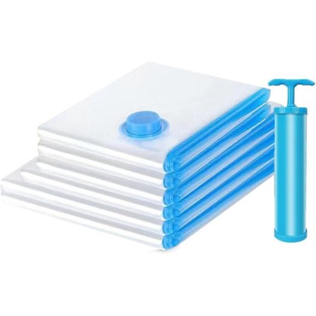 Vakuumopbevaringsposer, 5-pak vakuumposer, vakuumopbevaringsposer til tøj, vakuum ADV