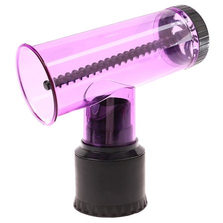 DIY Diffuser Hårrulle Torkning Wind Curl Cover Lila