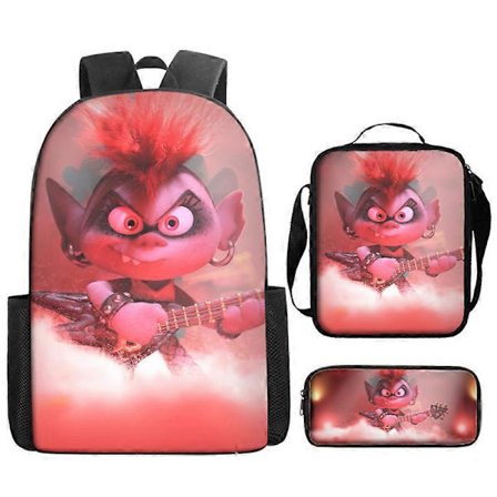 Troll Ryggsäck Student Ryggsäck Stor Kapacitet Tecknad Barn Ryggsäck 18