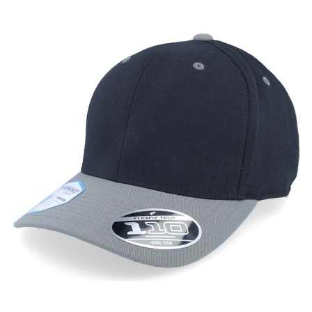 Flexfit - Schwarz adjustable Cap - Lux Black/Grey 110 Adjustable @ Hatstore
