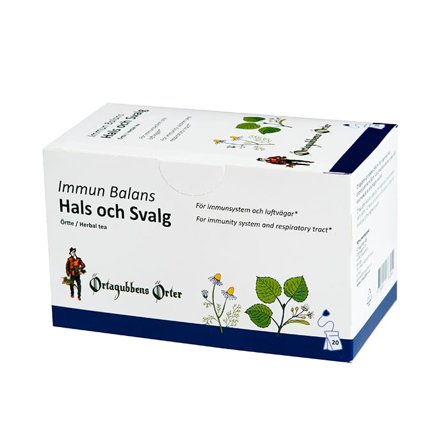 Örtagubben Immun Balans Hals och Svalg 20 Tepåsar