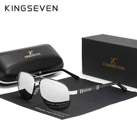KINGSEVEN 2022 NYA Mode Herrsolglasögon Polariserade UV400 Skydd Körglasögon Manliga Oculos de sol N7621