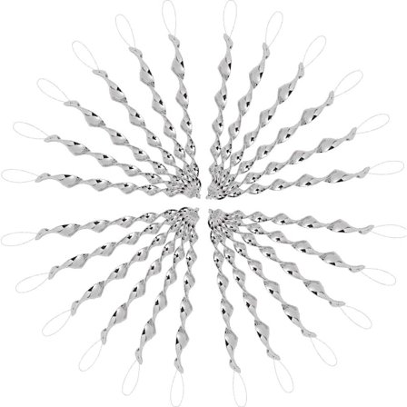 Heijastava spiraali, 24 kappaletta lintujen karkottimia heijastavat sauvat pelotella