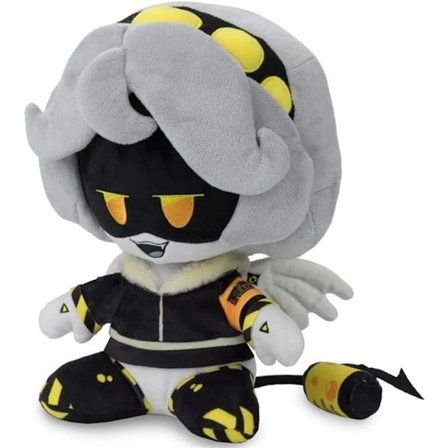 Murder Drones -pehmolelut, epäorgaaniset murhaajapehmolelut, 22 cm epäorgaaninen murhaajapehmolelu, pelisarjan merkki V-pehmo