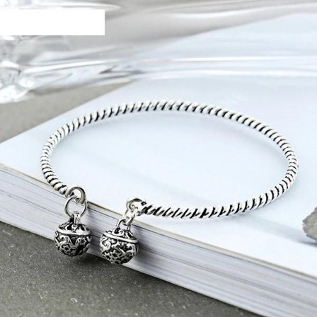 Silver färg klocka manschett armband armband vintage väv handgjorda fest smycken för kvinnor storlek 56mm justerbar