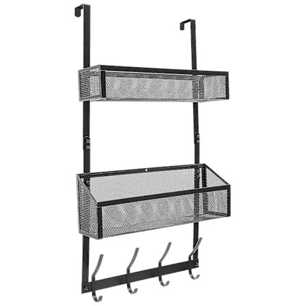 Dør-organisatorhylle Bak Dør Mesh Kurv Bak Dør Organiseringskurv Med Kroker