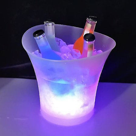 LED Isbunke 5L Stor Kapacitet Flaskekøler