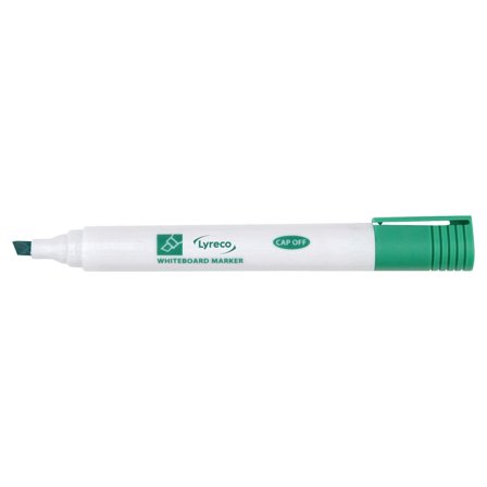 LYRECO Whiteboardpenna drywipe sned grön - Lyreco - Kontorsmaterial - Pennor - Whiteboardpennor - Skuren spets