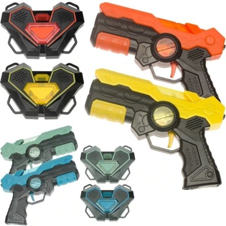 Laser tag kamp spil pistol sæt elektrisk infrarød legetøj pistoler våben børn laser strike pistol