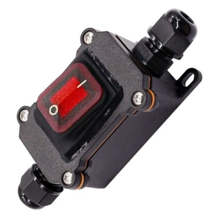 Vandtæt kontakt IP67, 12 V DC, 20 A, vandtæt højstrømskontakt