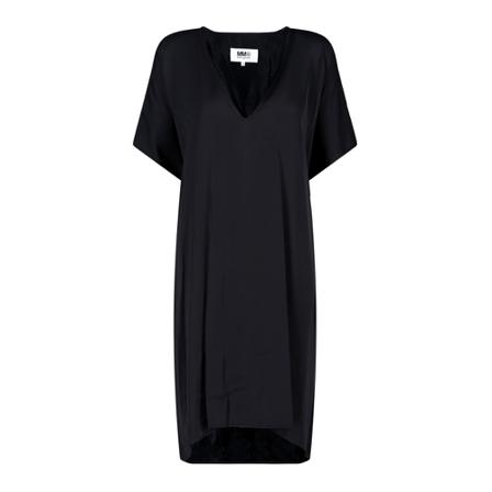 MM6 Maison Margiela Midi Kjole Sort, Dame