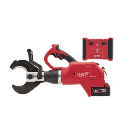 Milwaukee M18 HCC75R-502C Kabelsaks med batteri og lader, Maskiner