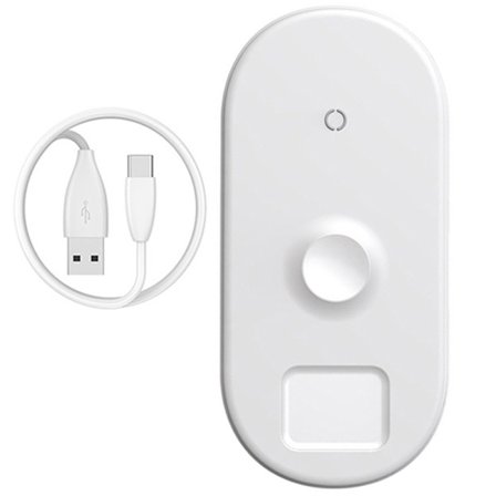 Kraftfull Baseus 3 i 1 Qi Tr dl sladdnings Platta