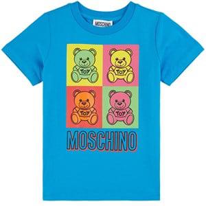 Moschino Blue Graphic T-shirt - Tops - 12 years - Blue