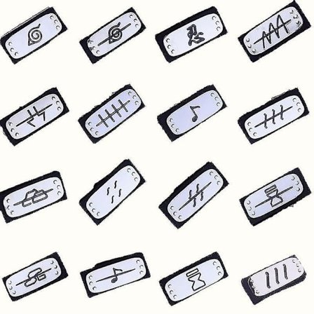 Pande Konoha Rebel Pandelampe Naruto Kakashi Sasuke Rollespilsrekvisitter 16 Hovedtørklæder