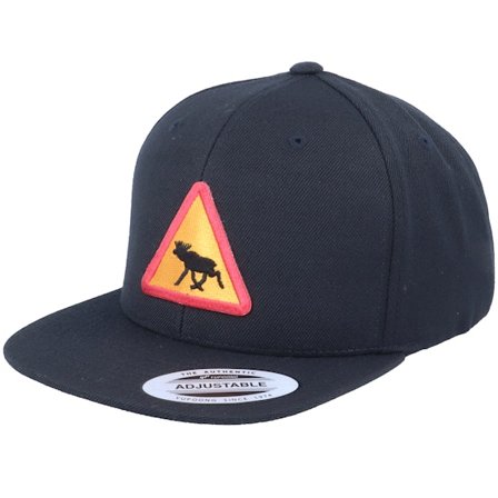 Kiddo Cap - Black - snapback - Cap - Kids Moose Patch Black Snapback - Hatstore