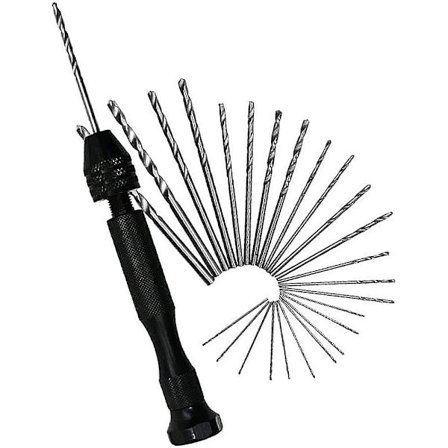 26-osainen minikäsikäyttöinen pora, manuaalinen pora, kierreporanterät Mini-käsikäyttöinen pora alumiinia ja upotusporanterä Kierreporanterä malliin 