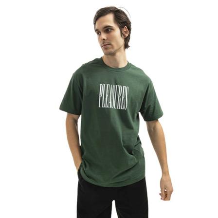 Pleasures, Koszulka męska Stretch T-shirt P21W044-Forest S Zielony, Mężczyzna, Rozmiar: M