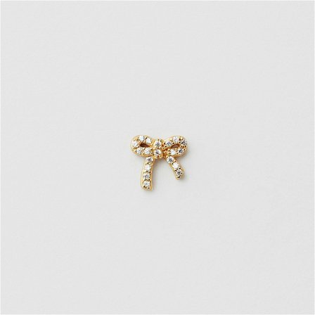 Bling Bow Piercing - 18K VERGOLDETES STERLINGSILBER