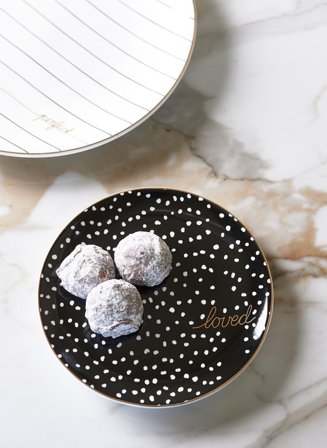 Riviera Maison Dots&Stripes Kaketallerken Ø16cm Loved