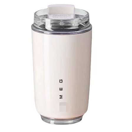 Kaffekop, termobeholder 240 ml, rejsekaffekop med stor kapacitet og låg til varme og kolde drikke