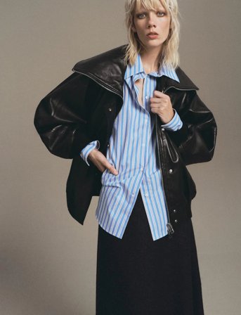 Mango A-Line Wool Skirt - Grey - M