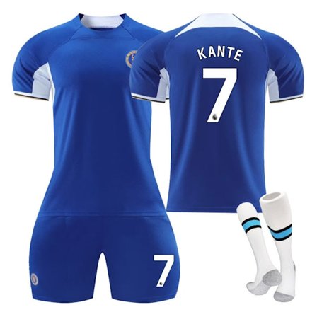 23-24 Chelsea hjem barn student trening drakt jersey sports team uniform NO.7 KANTE