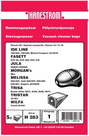 HANESTRÖM Dammsugarpåsar IDE LINE JC-861