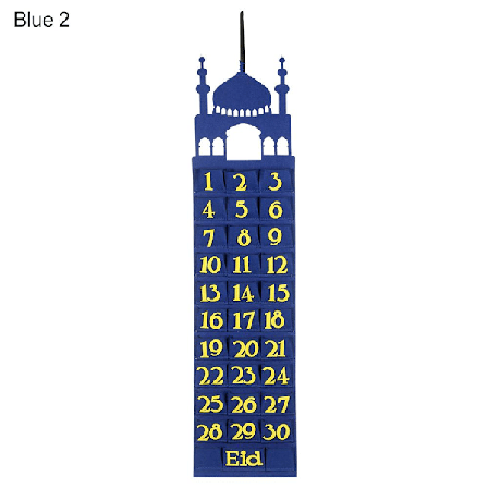 Eid Mubarak Filtkalender BLÅ 2 BLÅ 2