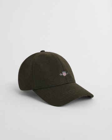 GANT Herren Melton Cap (ONE SIZE) Grün