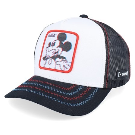 Capslab - White trucker Lippis - Disney Mickey White/Black Trucker @ Hatstore