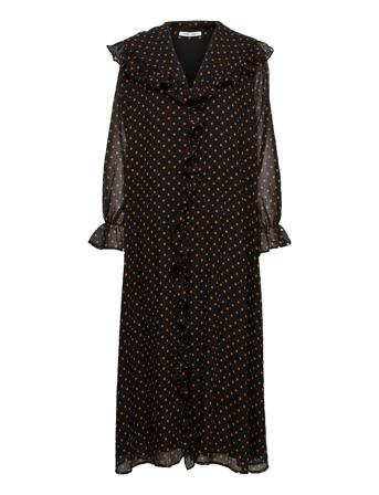 Jytta Long Dress Aop 12888 Black Samsøe Samsøe