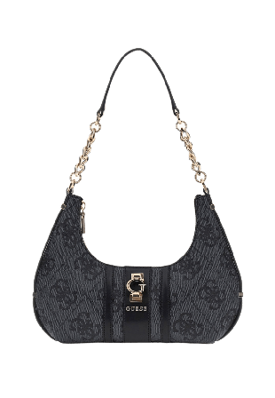 Guess Erenia Top Zip Shoulder Bag Handväskor Dam Grå ONESIZE