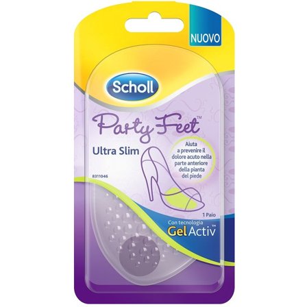 Scholl Party Feet Ultra Slim Cuscinetto Gel Plantare 1 Paio