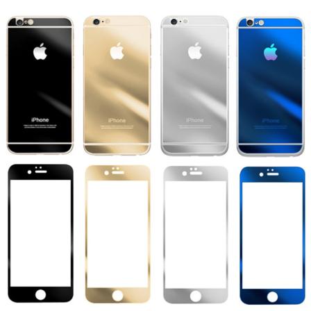 Iphone 5/s/se - Skärmskydd Med Effektfull Spegelfunktion Clear Svart