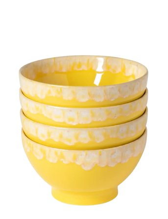 Costa Nova Grespresso Latte-Skål 4-P - Yellow - Ø 14.5 CM
