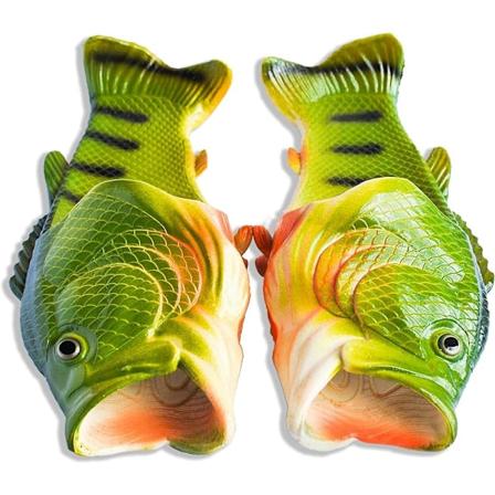 Fiskeflopper | De originale fiskefloppene | Morsom gave, unisex sandaler, flip-flops, basseng-, strand- og dusj-sko | Menn, kvinner og barn