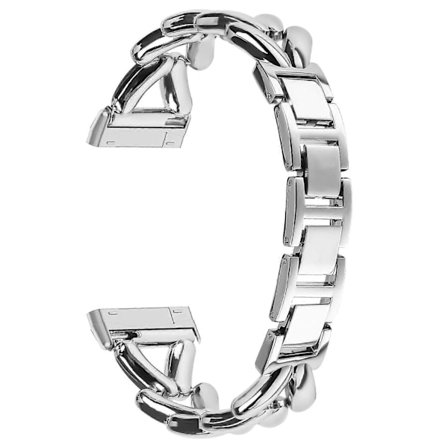 Klockarmband i zinklegering för Fitbit Versa 4/ Sense 2 Vridet metallarmband Ersättning - Perfekt